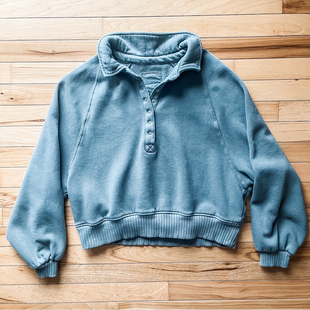 Aerie Quarter Snap Sweatshirt